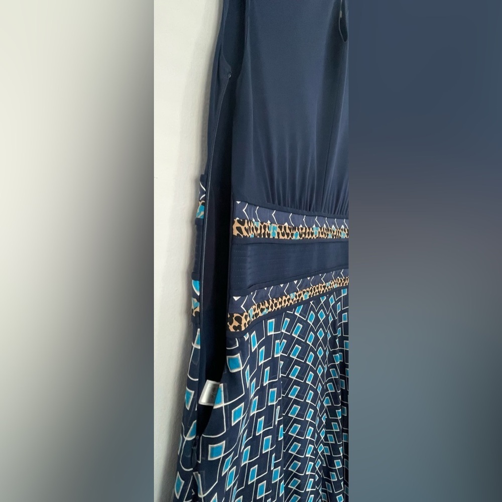Diane Von Furstenberg Rosalie Dress Midnight Wired Size 6 NWT - Picture 7 of 11